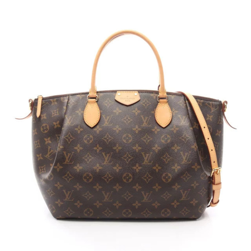 Louis Vuitton Turenne Handbag Canvas Leather Monogram Brown